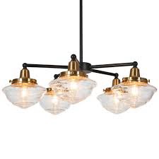 Dinero 24" Wide Black And Brass Chandelier