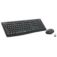 Logitech - MK295 Full-size Wireless Keyboard and Mouse Combo for Windows and Chrome OS with SilentTouch Technology - Graphite