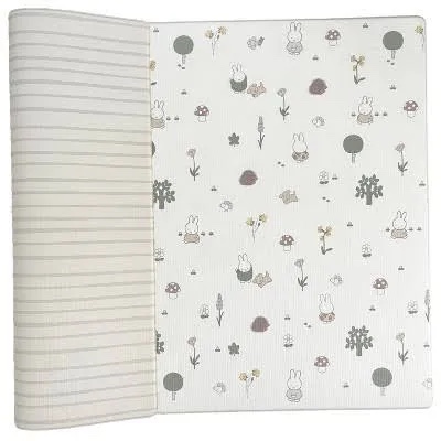 Baby Care Play Mat (Medium, Hygge - Twig & Maze) 73'' x 49'' Original One-Piece Reversible Rollable Waterproof Play Mat for Infants, Babies, Toddler, and Kids