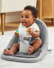 Skip Hop Baby Ergonomic Upright Activity Floor Seat with Toy - Gray