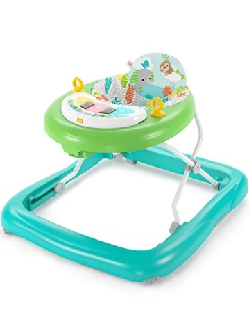 Bright Starts Tiny Trek 2-in-1 Baby Activity Walker - Jungle Vines