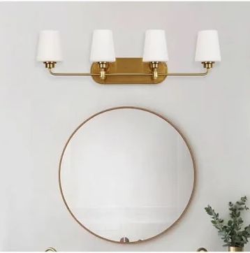 Flynama 4-Light Bathroom Vanity Light with Shade