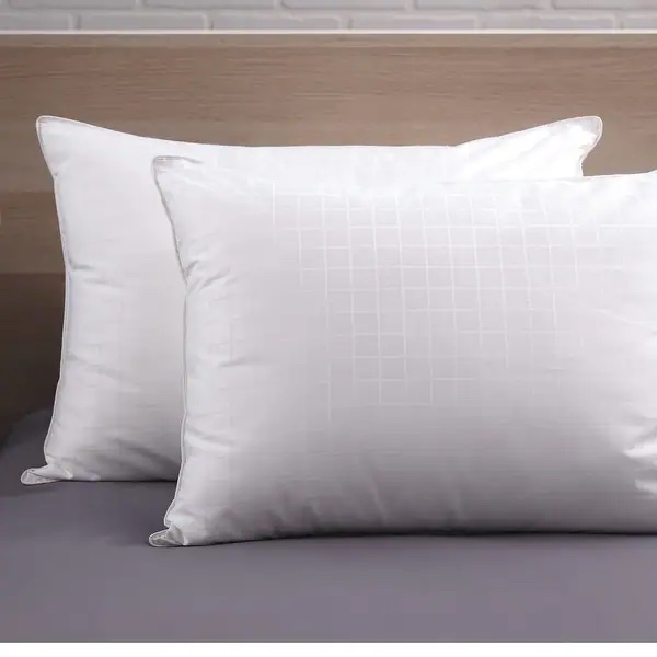 Plush Perfect Down-Alternative Pillow Set of 2 by Cozy Classics - White - Medium - King - Set of 2  