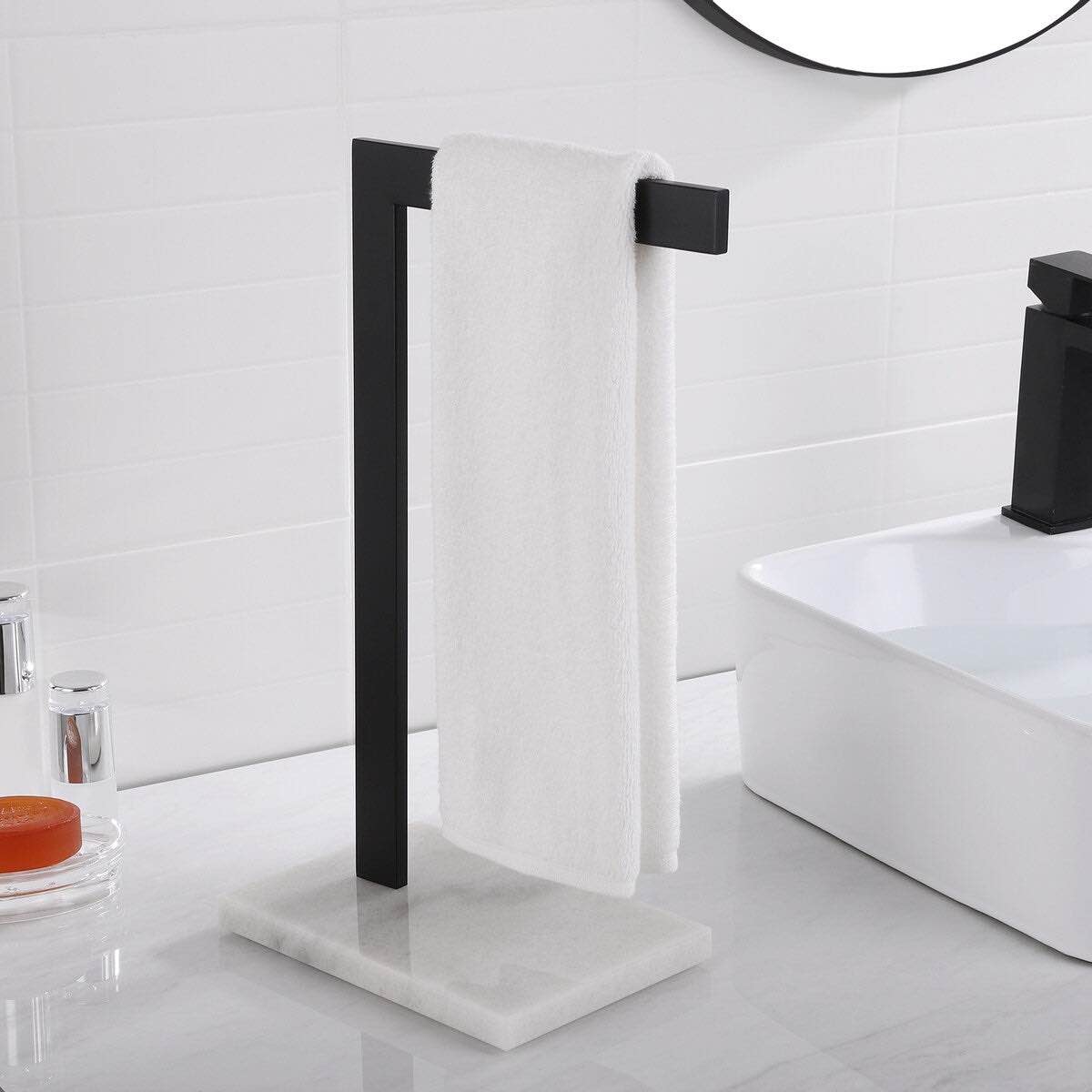 16.3 inch L shaped hand towel holder stand
