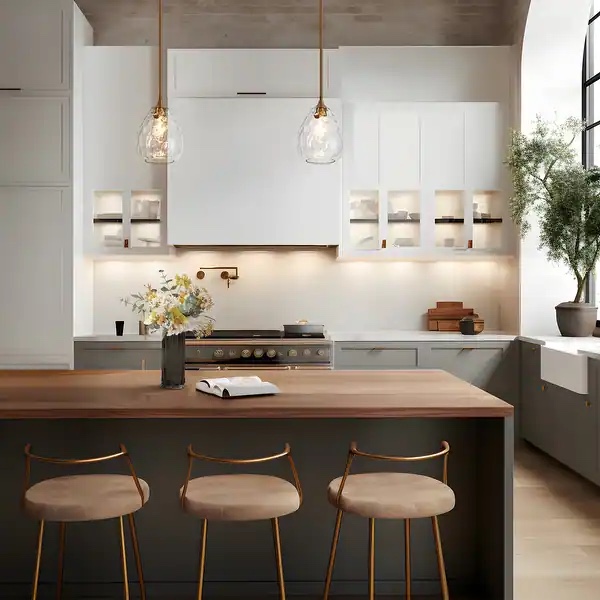 Modern 1-Light Teardrop Gold Pendant Light for Kitchen Island with Textured Glass Shade - D7.8" x H72.2" Max  