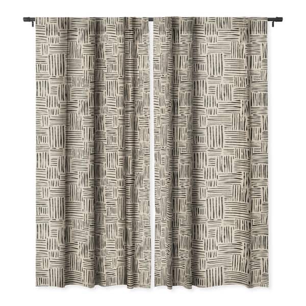 Schatzi Brown Leila Marks Cream Blackout Window Curtain (Set of 2)