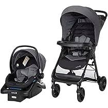 Safety 1st Smooth Ride Travel System Stroller and Car Seat OnBoard 35 LT - Efficient Infant Car Seat Stroller and Infant Car Seat and Stroller Combo, Monument