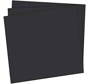 School Smart 1485728 Railroad Board, 4-ply Thickness, 22" x 28", Black 25 count (Pack of 1)