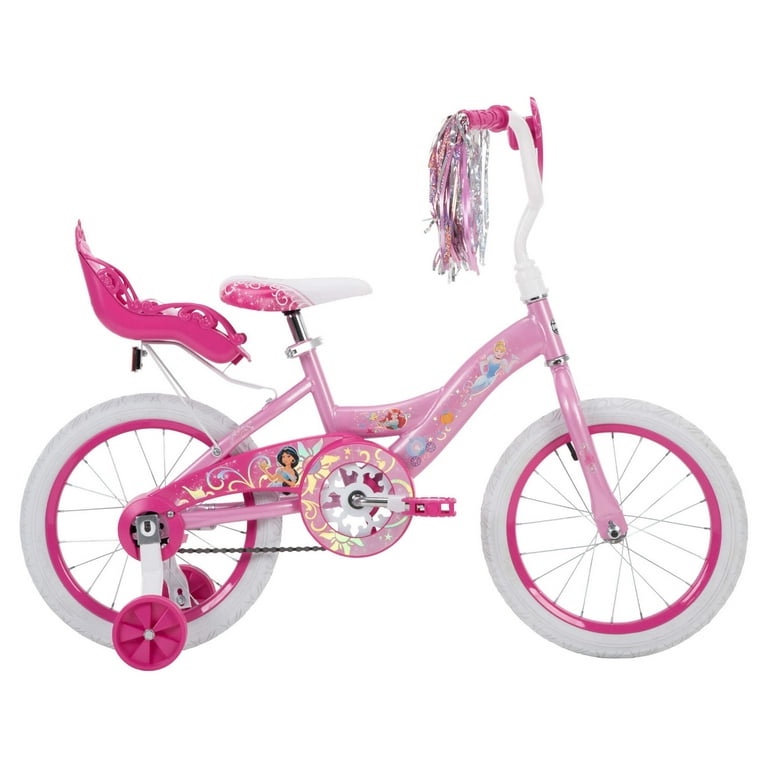 Huffy 16" Disney Princess Kids' Bike, Fits Riders 3'5" - 4'0", Pink, Child, Girl's