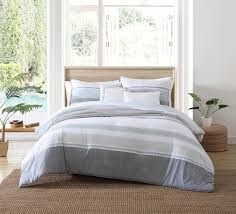 Nautica Home Eastport Collection | Comforter Set - 100% Cotton, Ultra-Soft & Reversible, Wrinkle-Resistant Bedding, Includes 2 Bonus Decorative Pillows, Queen, Blue