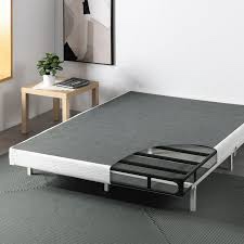 Queen 5 inch Metal Smart BoxSpring Mattress Base with Quick Assembly Gray - Zinus