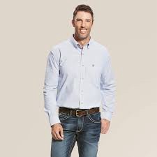 75595364 Dayne Mini Stripe Long-Sleeve Shirt for Men - True Blue - 3XL
