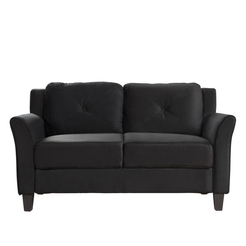 Button Tufted Loveseat by SkyLuxe 