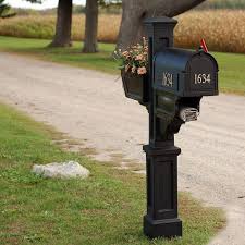 Mayne Posts Mayne Standard Mail Post, Black