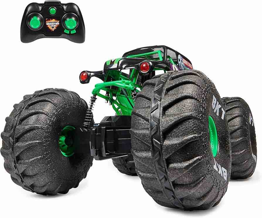 Monster Jam  Official Mega Grave Digger All-Terrain Remote Control Monster Truck with Lights  1:6 Scale  Kids Toys for Boys and Girls Ages 4-6+