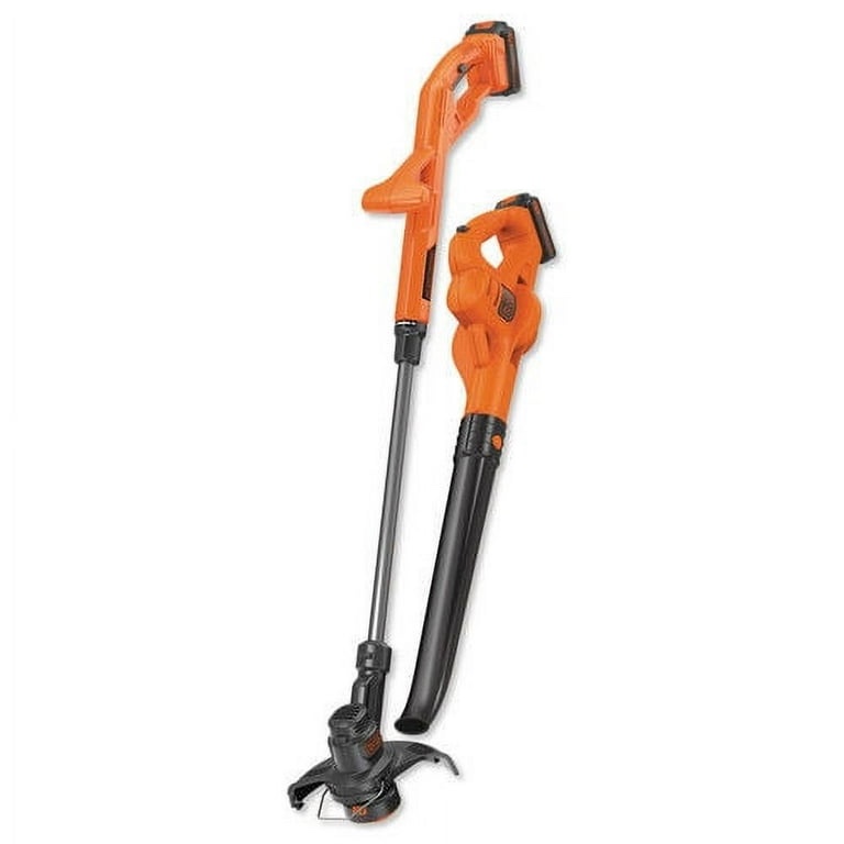 BLACK+DECKER LCC222 20V MAX* Lithium 10  String Trimmer & Hard Surface Sweeper + 2 Battery Combo Kit