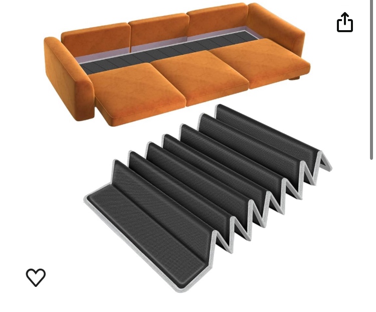 Gorilla Grip Heavy Duty Couch Cushion Support Board to Fix Sagging Sofas, 21.5"x70" Sofa, Thick Plywood Boards Add Strong Seat Supports, Stays in Place, Replacement Stuffing Under Couches, Gray