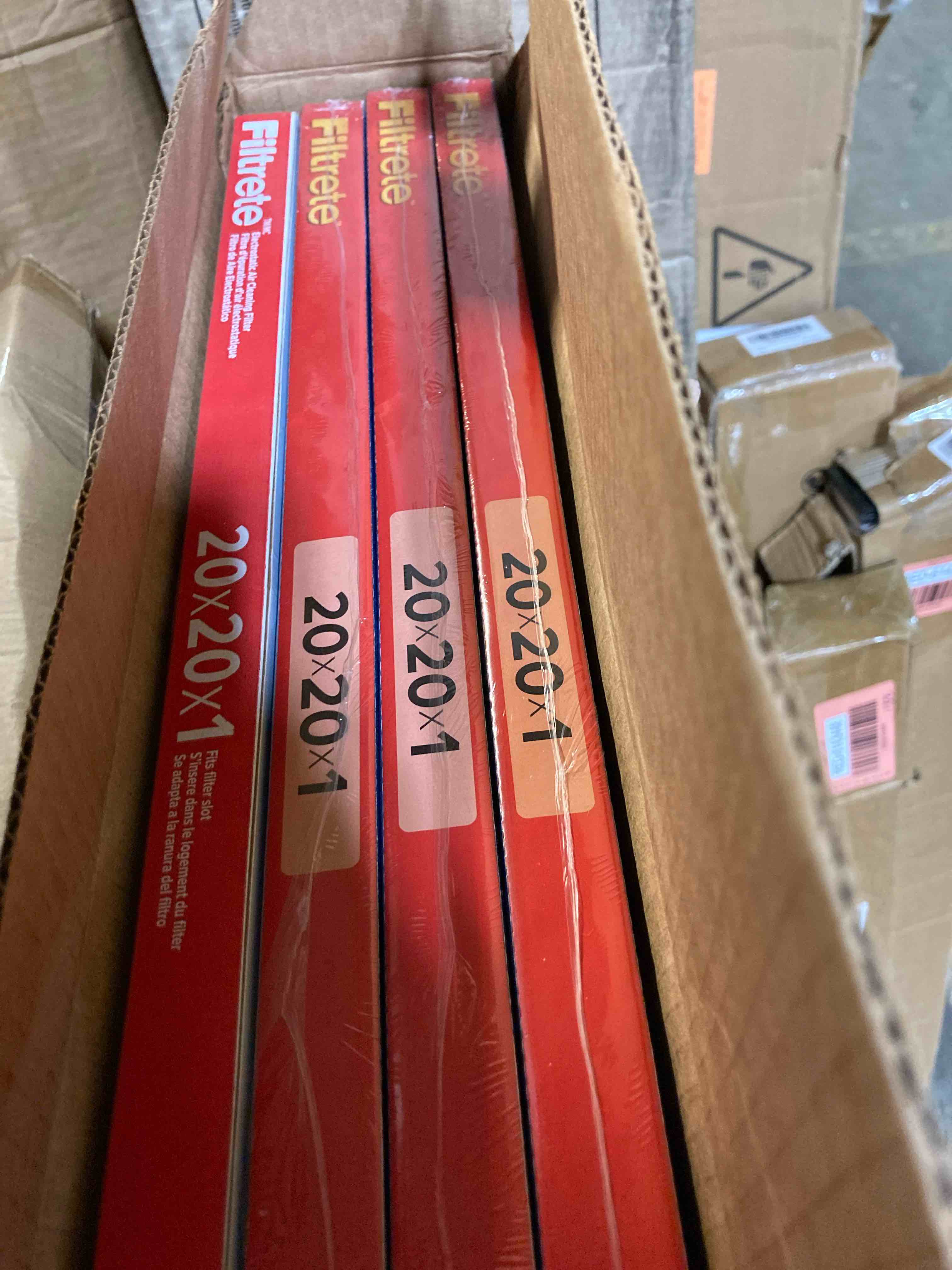 Filtrete 20x20x1 Air Filter, MPR 1000, MERV 11, Micro Allergen Defense 3-Month Pleated 1-Inch Air Filters, 4 Filters