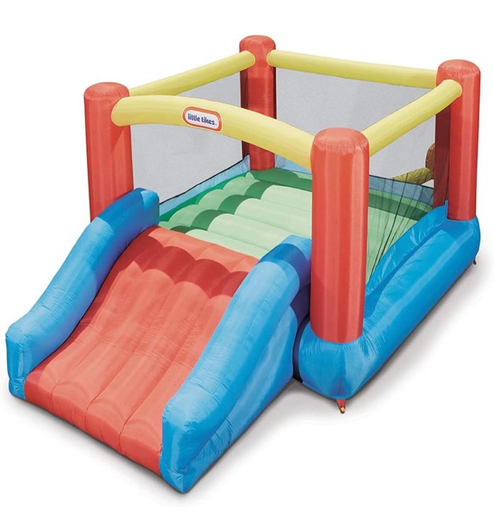 Little Tikes Jr. Jump 'n Slide Bouncer, Multicolor