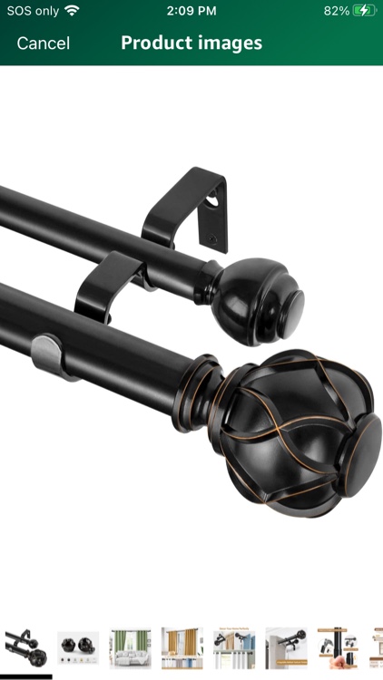 KAMANINA 1 Inch Double Curtain Rods 72 to 144 Inches (6-12 Feet) Telescoping Drapery Rod for Windows 69 to 140 Inches, Netted Texture Finials, Black