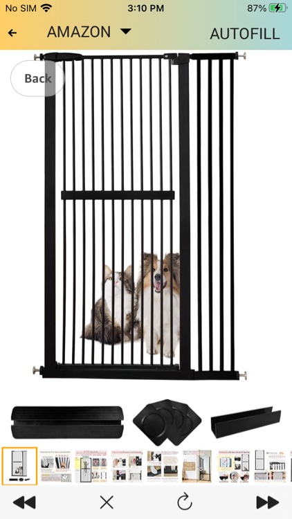 Regalo Extra Tall Wide Span Metal Walk Through Baby Gate