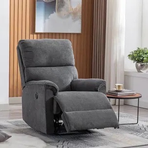 31" Wide Minimalist Style Compact Breathable Fabric High-End Power Recliner Chair 