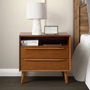 frieda 2 Jordan end table with built-in outlets wornJordan end table with built-in outlets Walnut