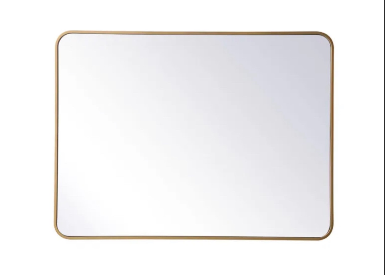 Evermore 30" x 48" Rectangular Metal Framed Mirror