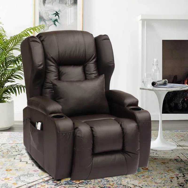 Power Lift Recliner Chair With Heat And Massage Home Theater Recliner