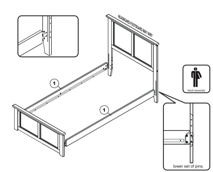 White King BED rails 