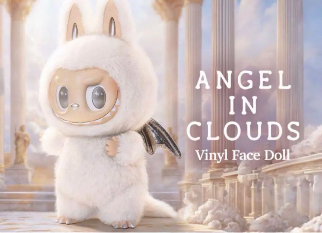 THE MONSTERS ANGEL IN CLOUDS ぬいぐるみZIMOMO THE MONSTERS - ANGEL IN CLOUDS VINYL FACE DOLL From the