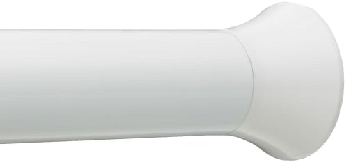 Amazonbasics Tension Curtain Rod - 54-90", White 54-90"