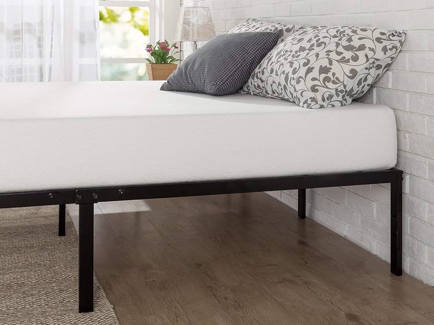ZINUS Yelena 14 Inch Metal Platform Bed Frame / Steel Slat Support / No Box Spring Needed / Easy Assembly, Queen (B06ZZDC1VB)