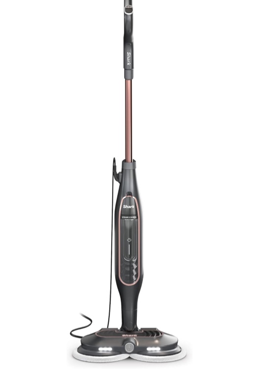 Shark Scrub + Steam Blaster, 7.48'' x 14.96'' x 47.44'', Rose Gold/Black