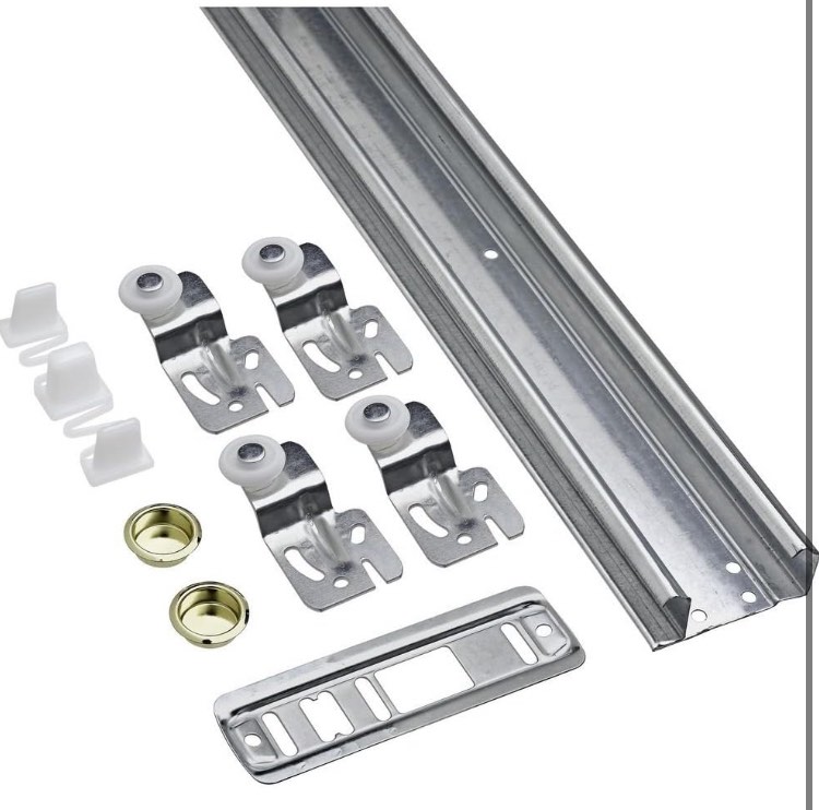 National Hardware N343-749 391D Folding Door Hardware Set in White,72 Inch