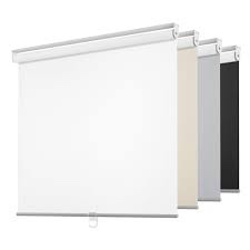 ChrisDowa Cordless Free-Stop100% Blackout Blinds for Windows, Roller Windows Shades with Thermal Insulated, UV Protection Fabric for Living Room, Office and Home. Easy to Install.White,50" W X 72" H