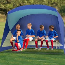 Wakeman Outdoors 75-CMP1028 9.5 mm Beach Tent & Sun Shelter  Blue