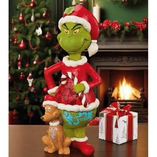20" Holiday Grinch and Max by Jim Shore hand painted new in box Enesco 2024