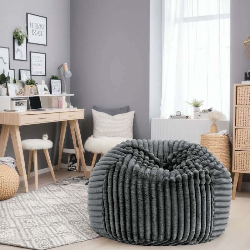 40" Memory Foam Lounger with Plush Minky Removable Cover 