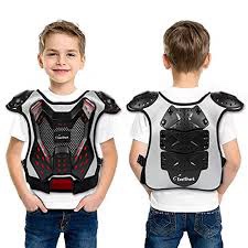 Youth ATV Chest Spine Protector Motocross Armor Vest Protective for Mountain Biking Cycling Kids Dirt Bike