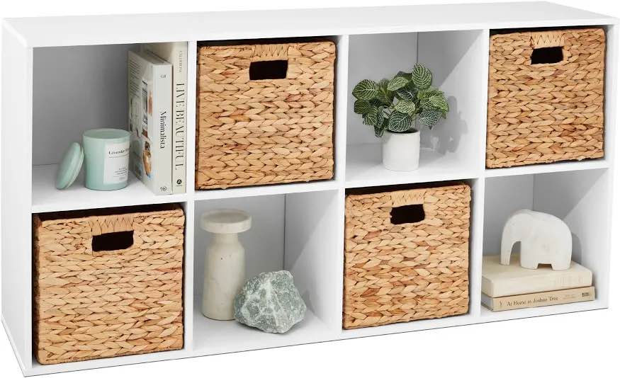 8-Cube Book Shelf White - Brightroom