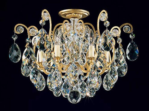 Renaissance 6 Light 20 inch French Gold Semi-Flush Mount Ceiling Light in Heritage