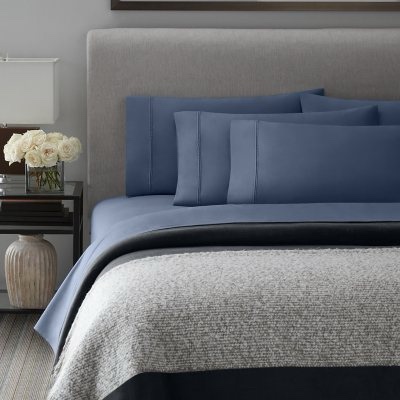 Member's Mark 700 Thread Count Solid Egyptian Cotton Hotel Premier Collection Sheet Set