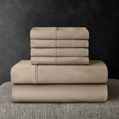 Member's Mark 700 Thread Count Solid Egyptian Cotton Hotel Premier Collection Sheet Set, Assorted Colors and Sizes