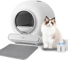 Self Cleaning Litter Box, 65L+9L Large Capacity Automatic Cat Litter Box Self Cleaning for Multiple Cats, Safety Protection/Smart App Control/Includes Liners & Mat