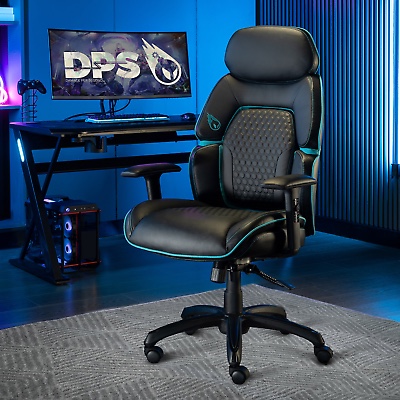 DPS Centurion Gaming Chair, Adjustable Headrest, Upholstered, Multi-Position New