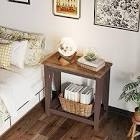 Somdot Nightstand for Bedroom with 8 Drawers, 4-Tier Wide Storage Chest of Drawers with Removable Fabric Bins for Closet Nursery Bedside Living Room Laundry Entryway Hallway, Rustic Brown