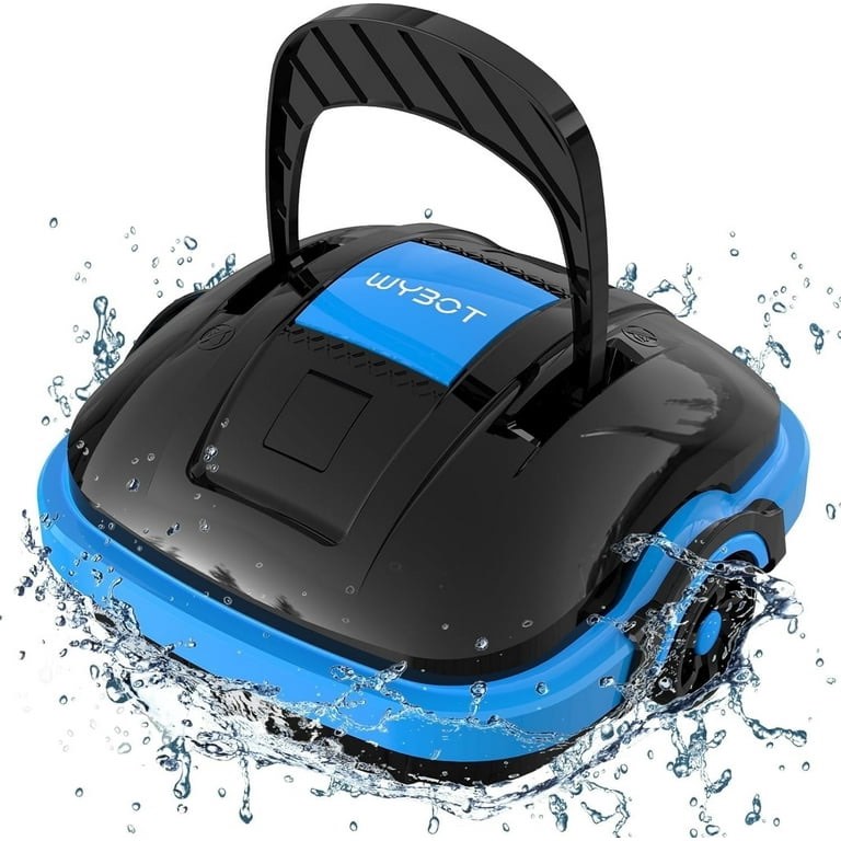 WYBOT Osprey 200 Cordless Robotic Pool Cleaner, IPX8 Waterproof, 180 Fine FilterPowerful Suction, Dual-Motor, Automatic Pool Vacuum without Hoses for above/in Ground Swimming Pools Cleaning, Black