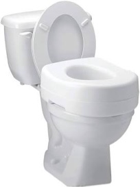 Carex Raised Toilet Seat, 5 1/2