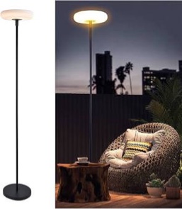 Nocturne Outdoor Solar Floor Lamp with Bluetooth Speaker | 100% Solar Powered | Fully Weatherproof | for Patios, Decks, Outdoor Spaces | Firefly 2.0